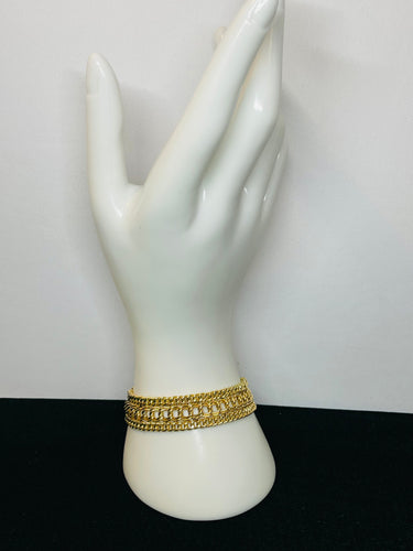 Gold Filled Wide Bracelet